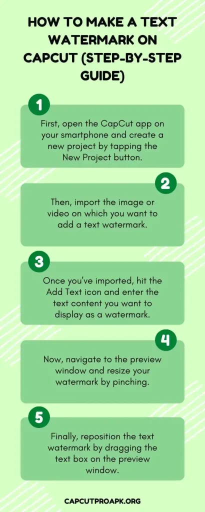 How to add a text watermark in CapCut