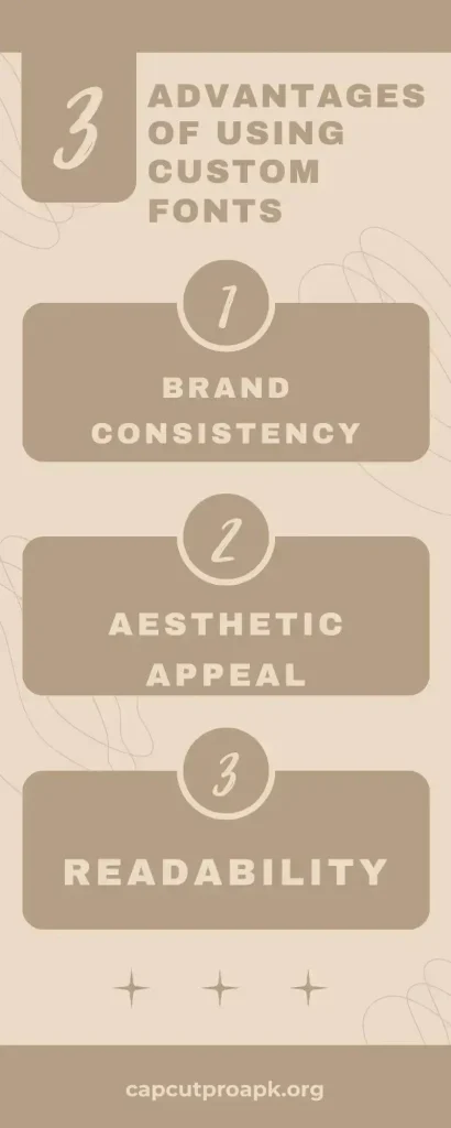 Advantages of using custom fonts