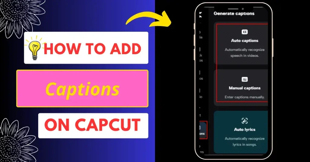How to add captions in capcut
